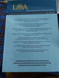 Image of JURNAL ILMIAH KEBAHASAAN DAN KESASTRAAN : VOL 14